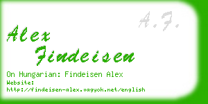 alex findeisen business card